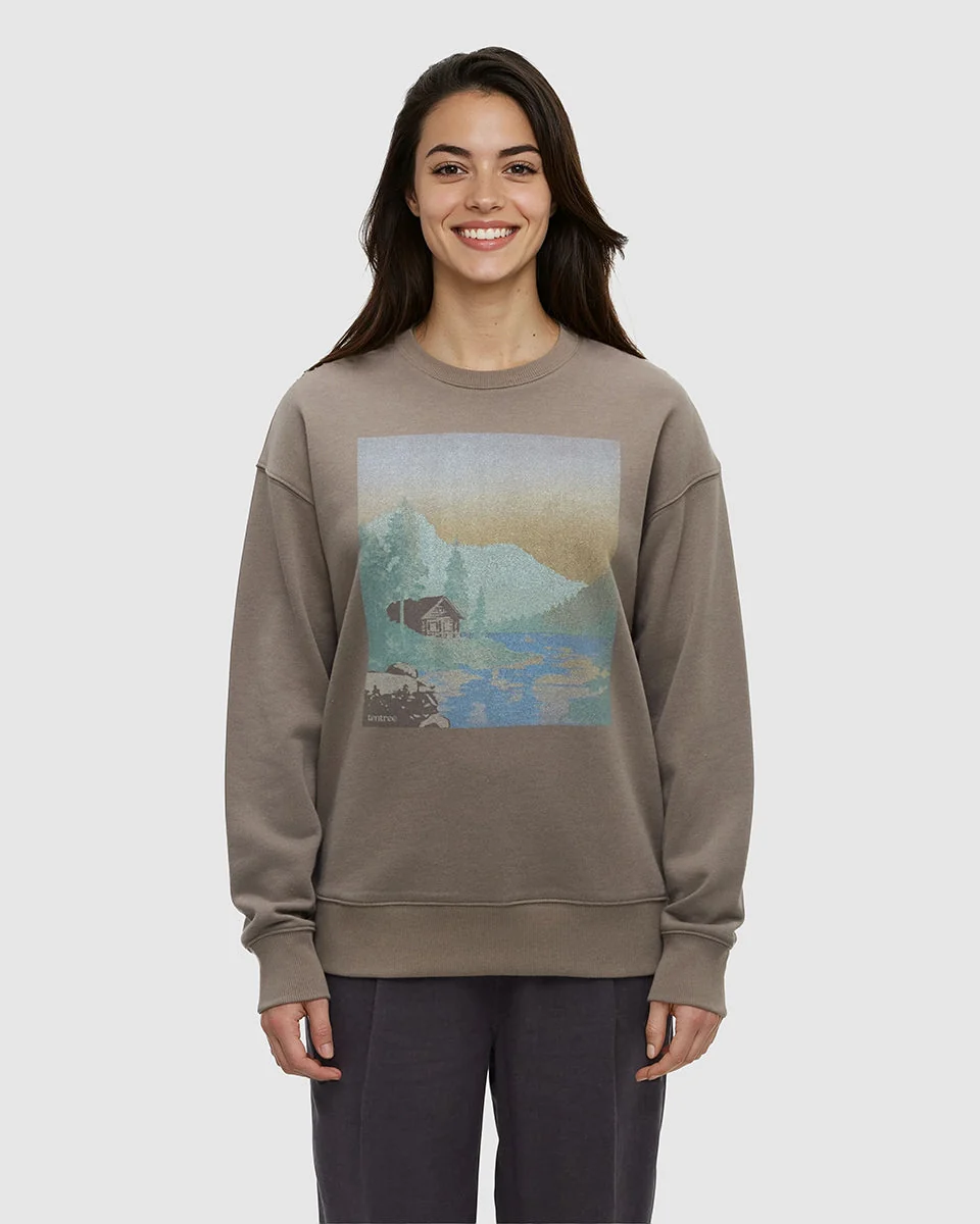 Washed Lakeshore Relaxed Crew