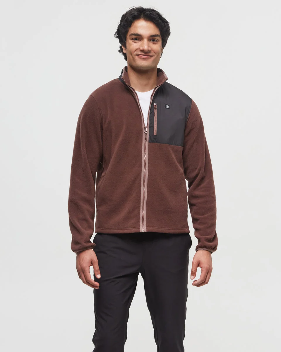 Recycled MicroFleece Contrast Full Zip