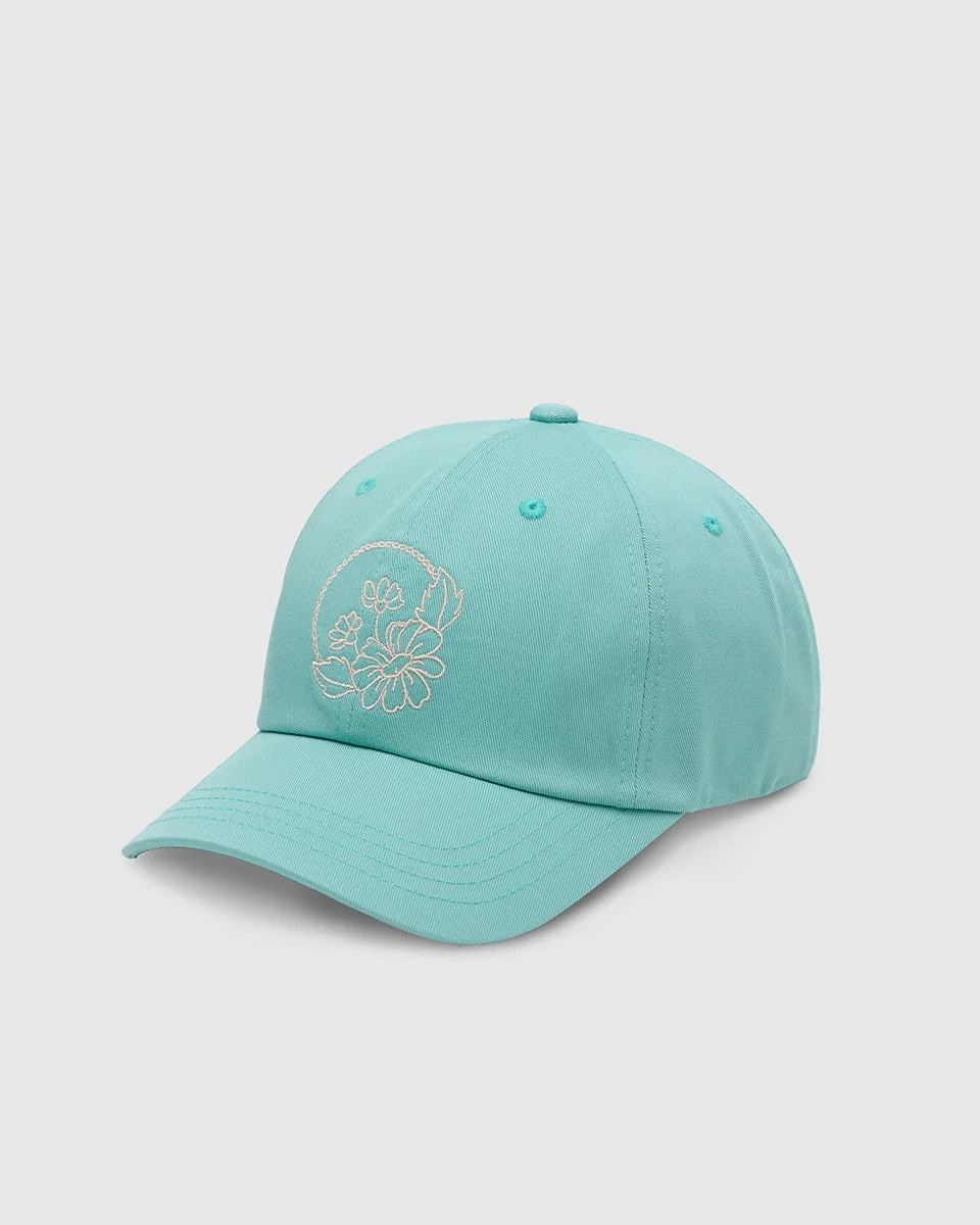 Daisy Embroidery Peak Hat