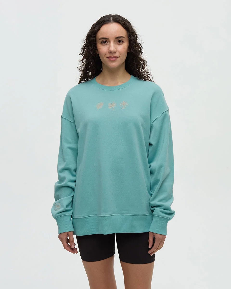 Haiti Embroidery Relaxed Crew