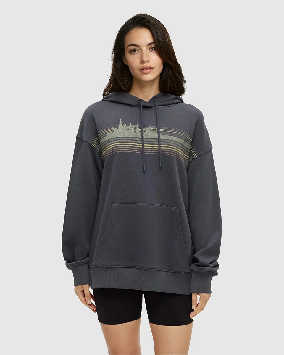 Wildfire Retro Treeline Relaxed Hoodie